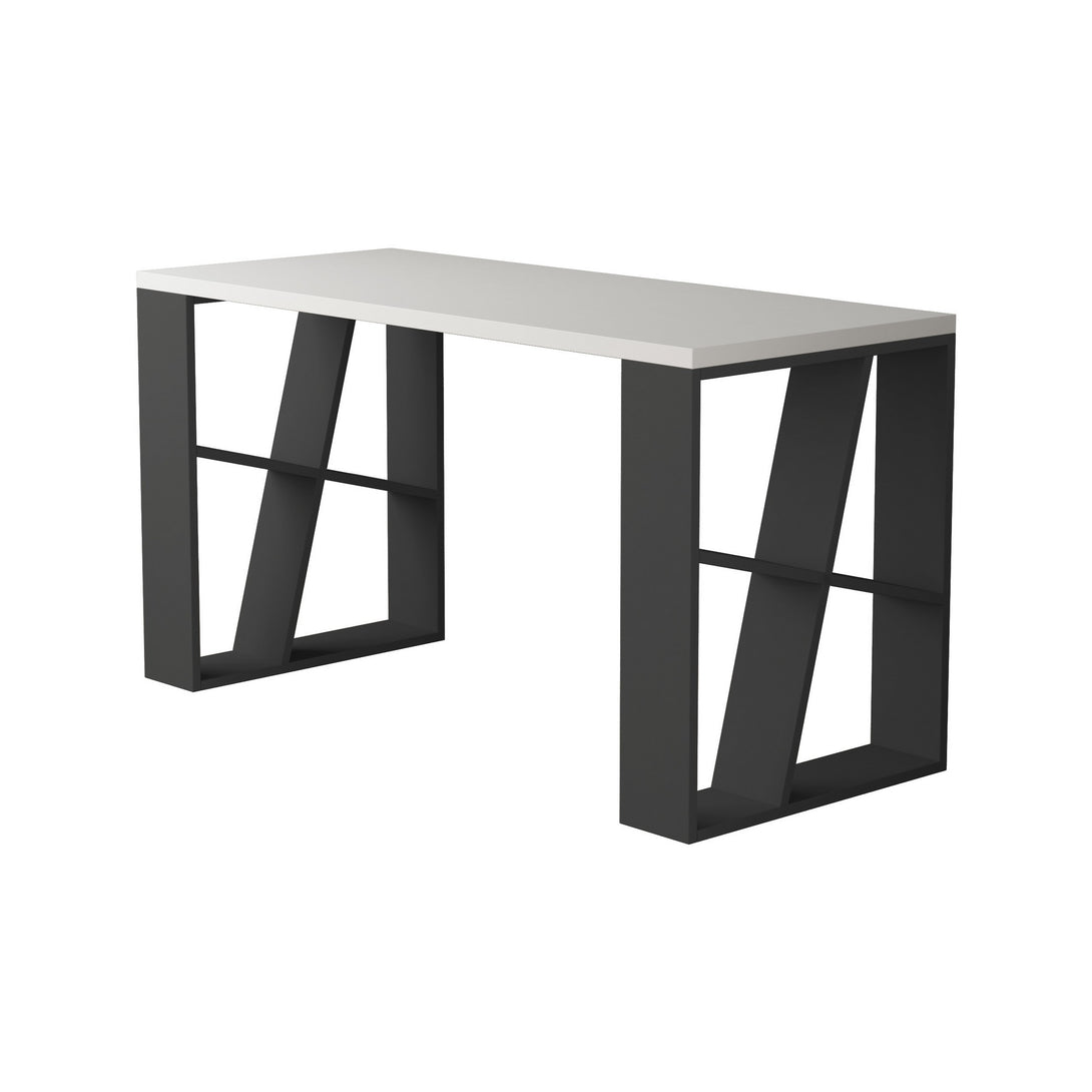Íróasztal Honey - White, Anthracite-VASBÚTOR