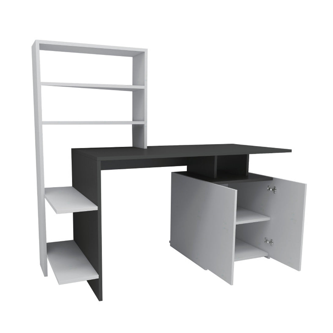 Íróasztal Melis - White, Anthracite-VASBÚTOR