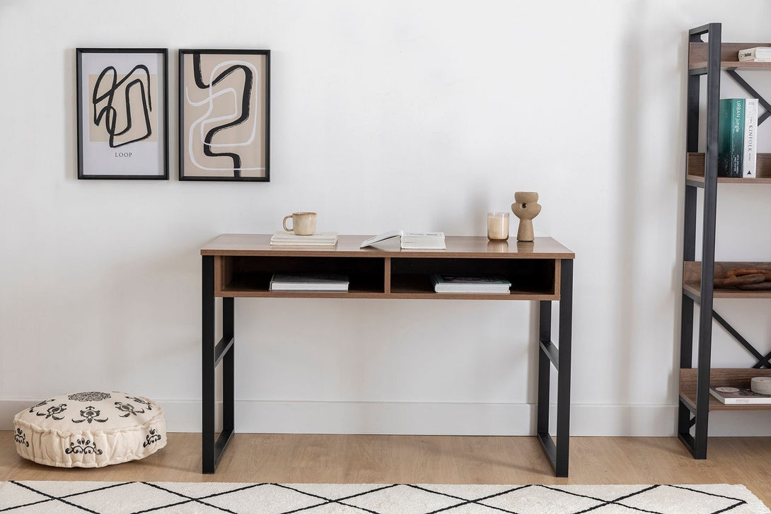 Íróasztal Nove - Walnut-VASBÚTOR