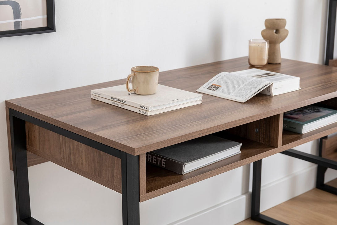 Íróasztal Nove - Walnut-VASBÚTOR