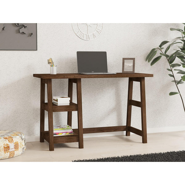 Íróasztal Perla - Walnut-VASBÚTOR