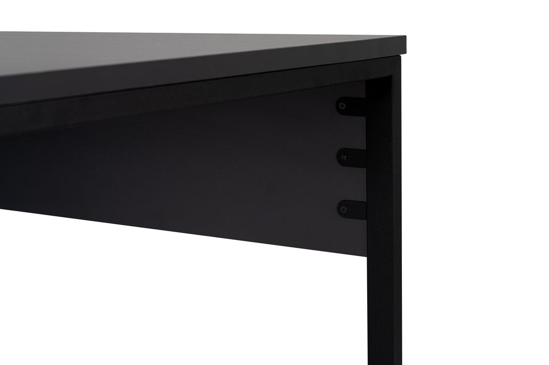 Íróasztal Twin Study Desk - Antracit, Fekete-VASBÚTOR