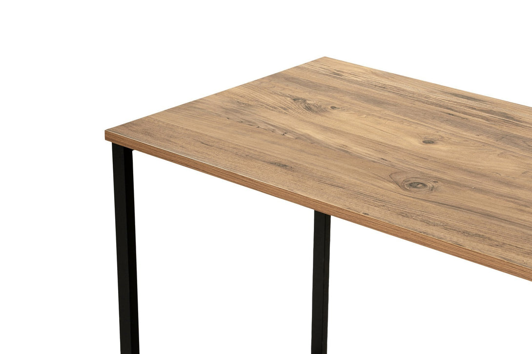Íróasztal Twin Study Desk - Atlantic Pine, Fekete-VASBÚTOR