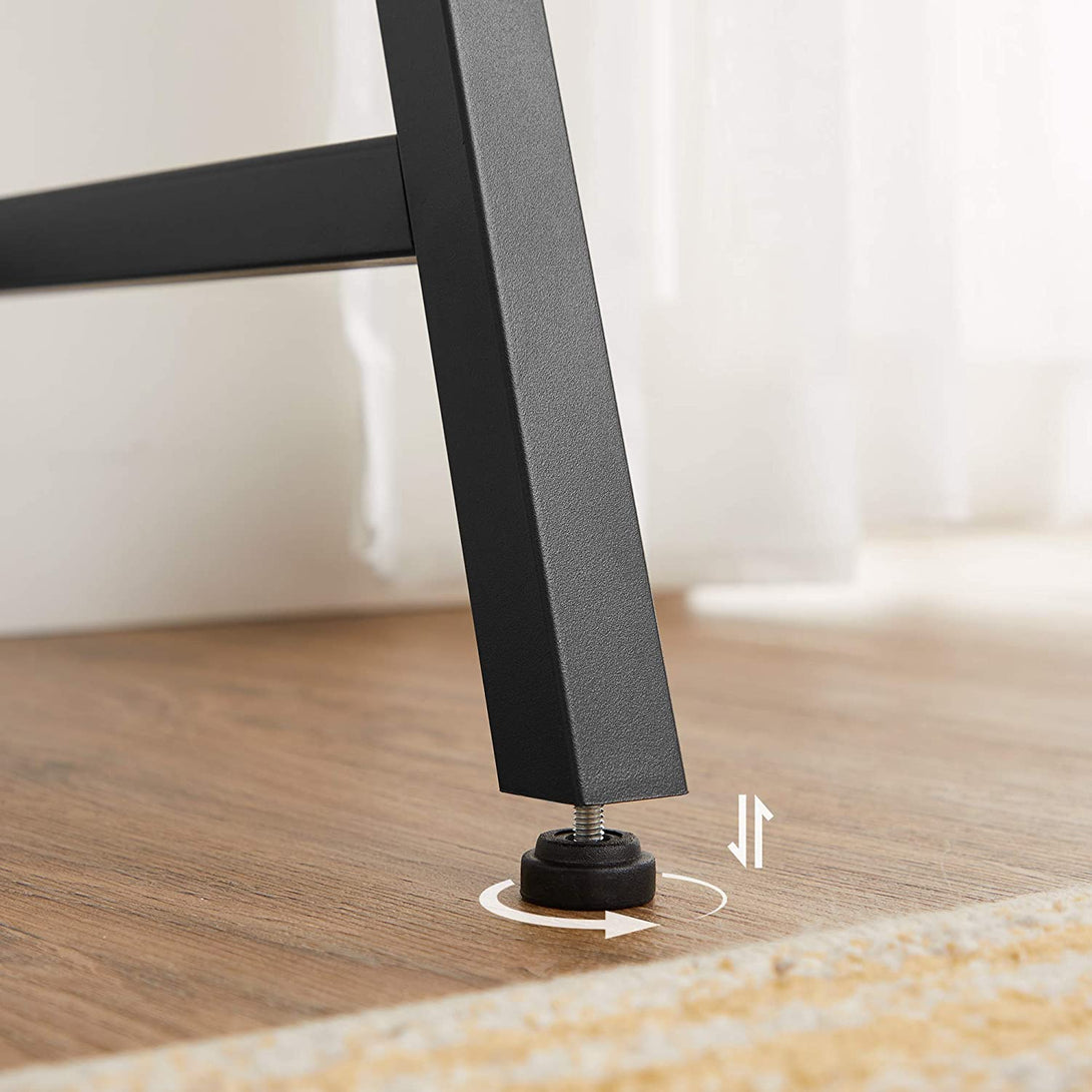 Íróasztal, számítógépasztal 100 cm szürke és fekete-VASBÚTOR