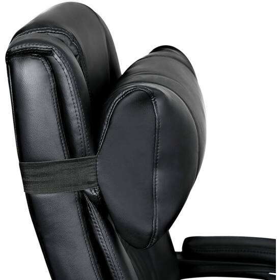 Irodai fotel Összecsukható lábtartóval, állítható háttámlával-VASBÚTOR