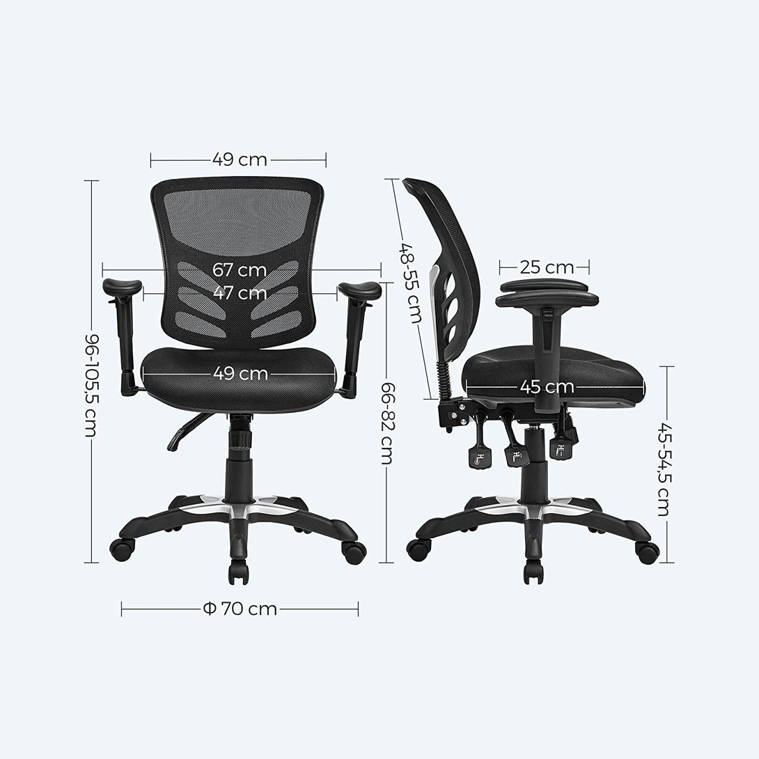 Irodai szék, Ergonomikus forgószék, állítható székmagasság-VASBÚTOR