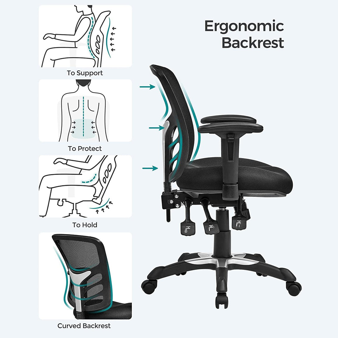 Irodai szék, Ergonomikus forgószék, állítható székmagasság-VASBÚTOR