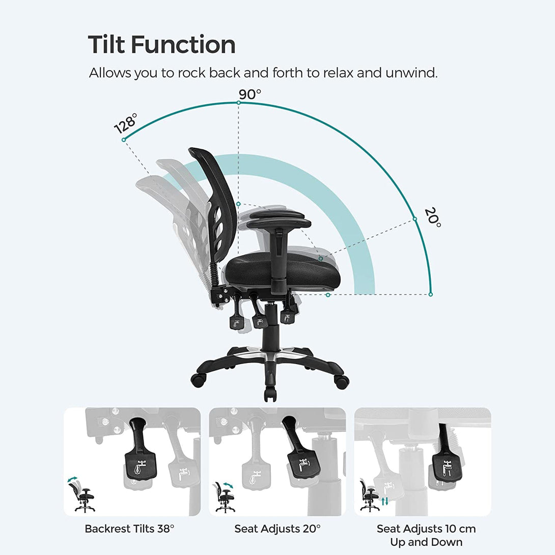 Irodai szék, Ergonomikus forgószék, állítható székmagasság-VASBÚTOR