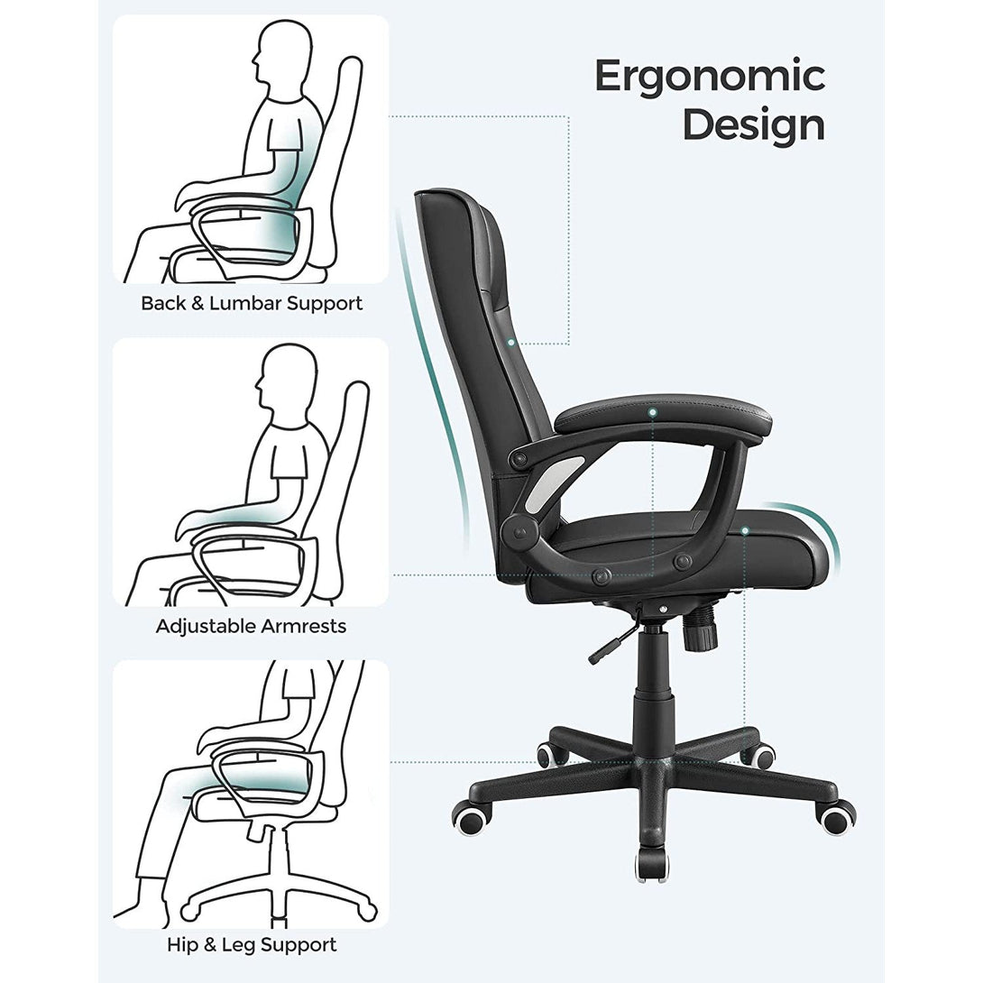 Irodai szék, állítható magasságú forgószék ergonómikus kivitelben-VASBÚTOR