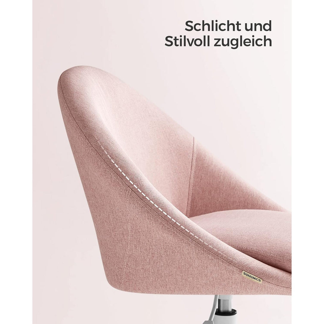 Irodai szék, állítható magasságú forgószék, rózsaszín-VASBÚTOR