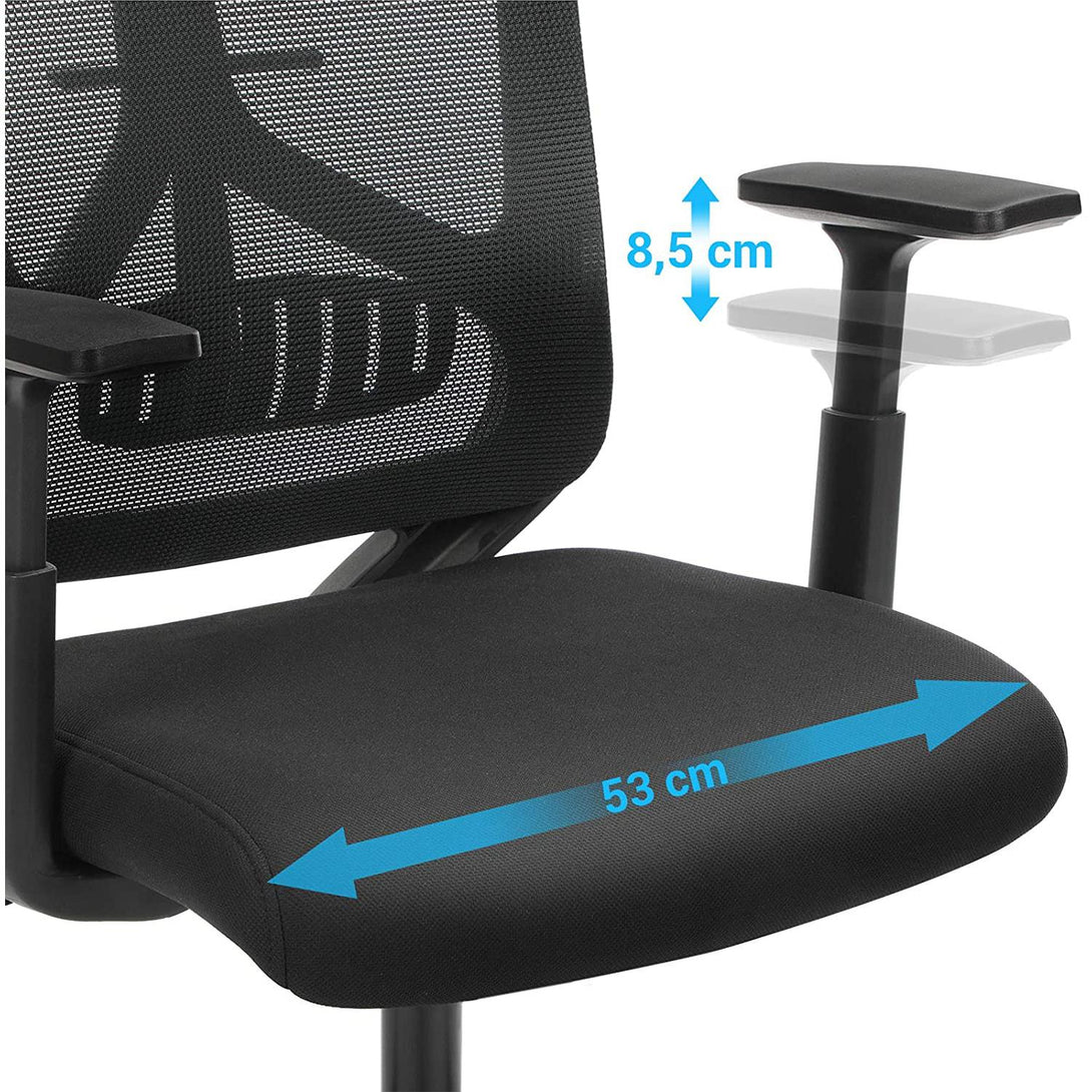 Irodai szék, ergonomikus forgó szék deréktámasszal-VASBÚTOR