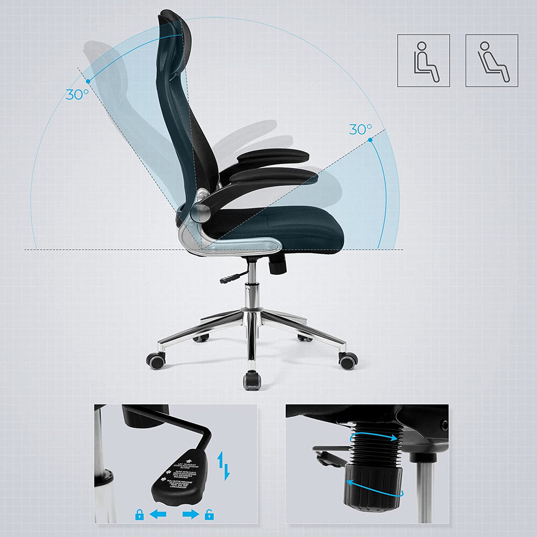 Irodai szék, ergonómikus hálós forgószék-VASBÚTOR