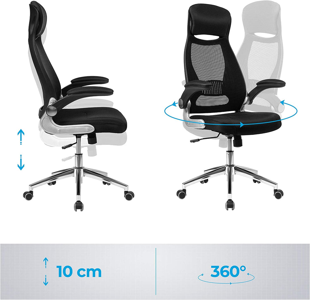 SONGMICS Office chair Swivel chair, Executive chair - IRON FURNITURE ...