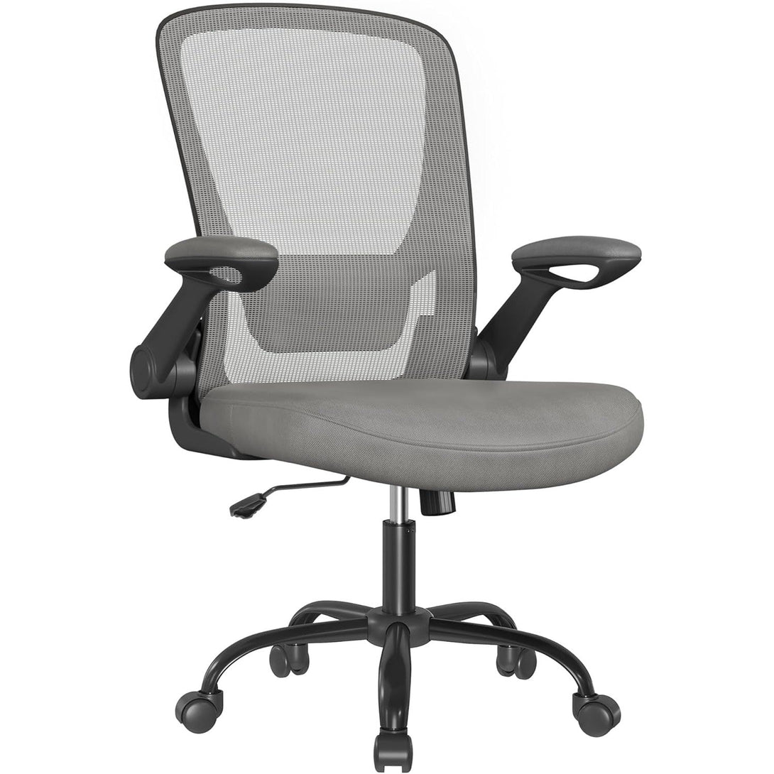 Irodai szék, ergonomikus, hálós forgószék, szürke-VASBÚTOR