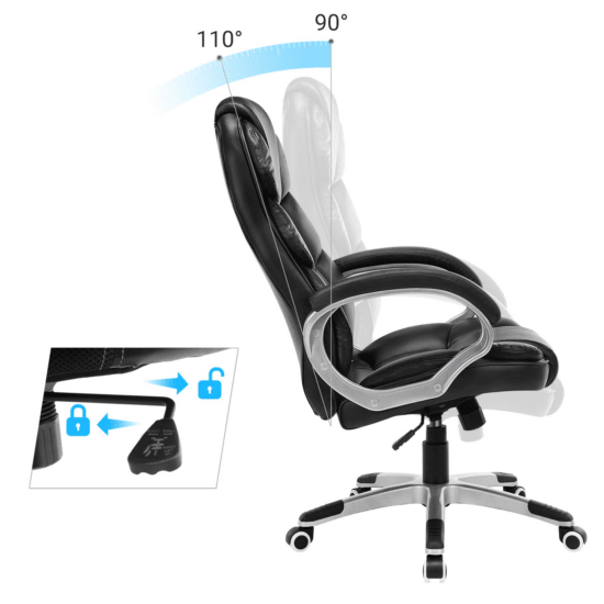Irodai szék, vezetői szék, állítható ülésmagasság-VASBÚTOR