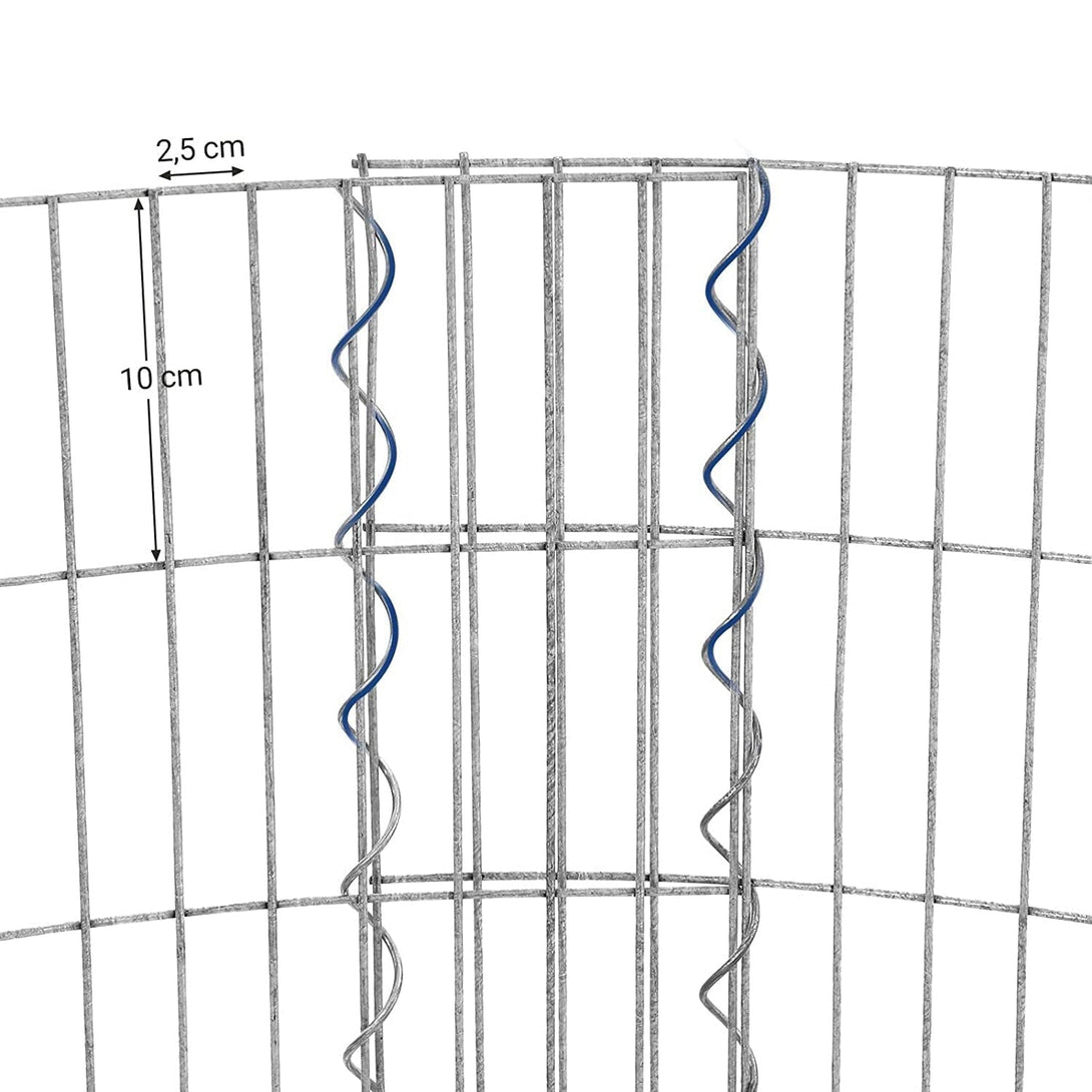 Kerek gabion kő kosár 90 x 40 cm (Ø x H)-VASBÚTOR