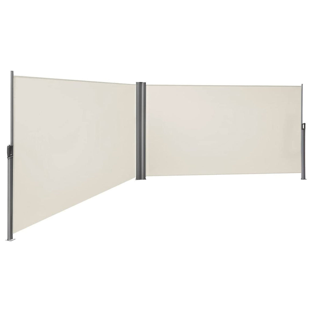 Kétoldalas, kihúzható napellenző 200 x 600 cm, bézs-VASBÚTOR