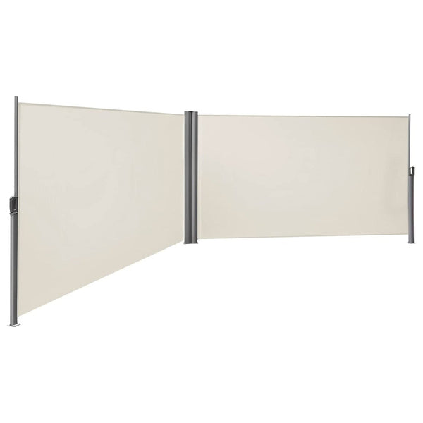 Kétoldalas, kihúzható napellenző 200 x 600 cm, bézs-VASBÚTOR