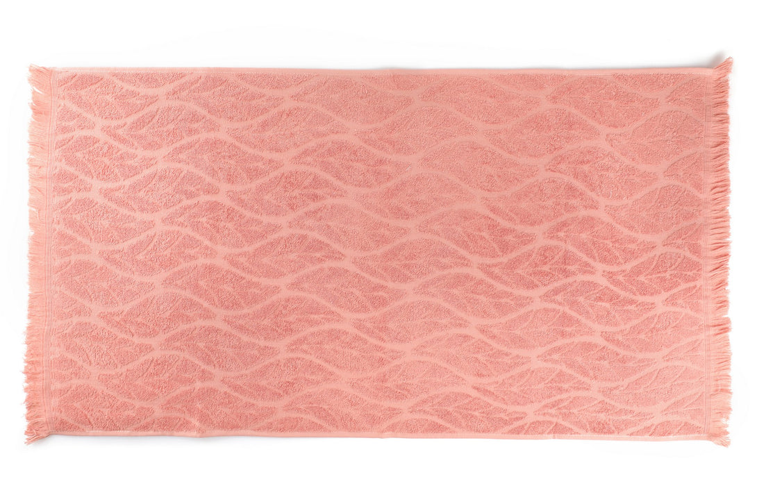Kéztörlő Szett (2 db) Leaf - Salmon-VASBÚTOR