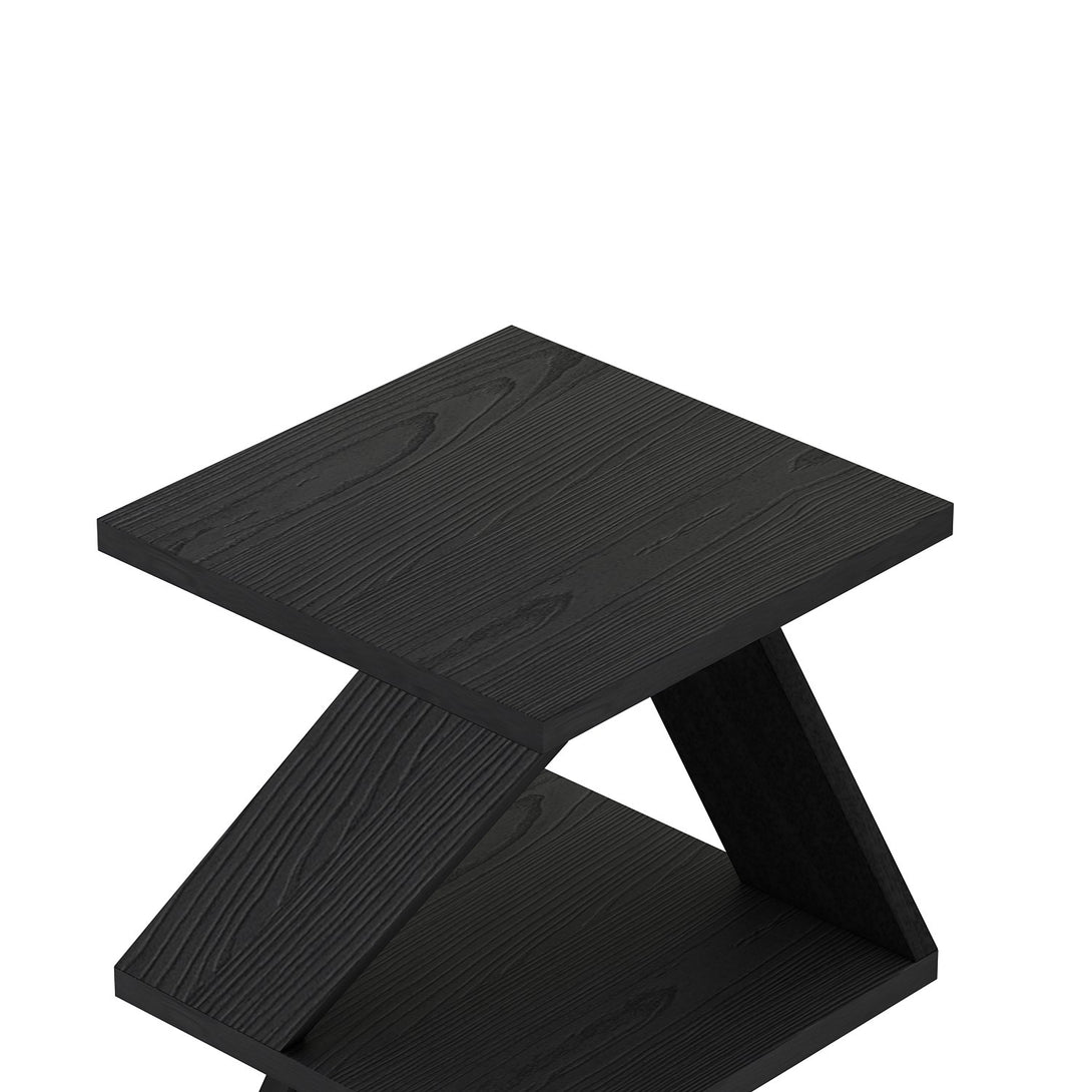 Kis asztal Albeni - Wood Black-VASBÚTOR