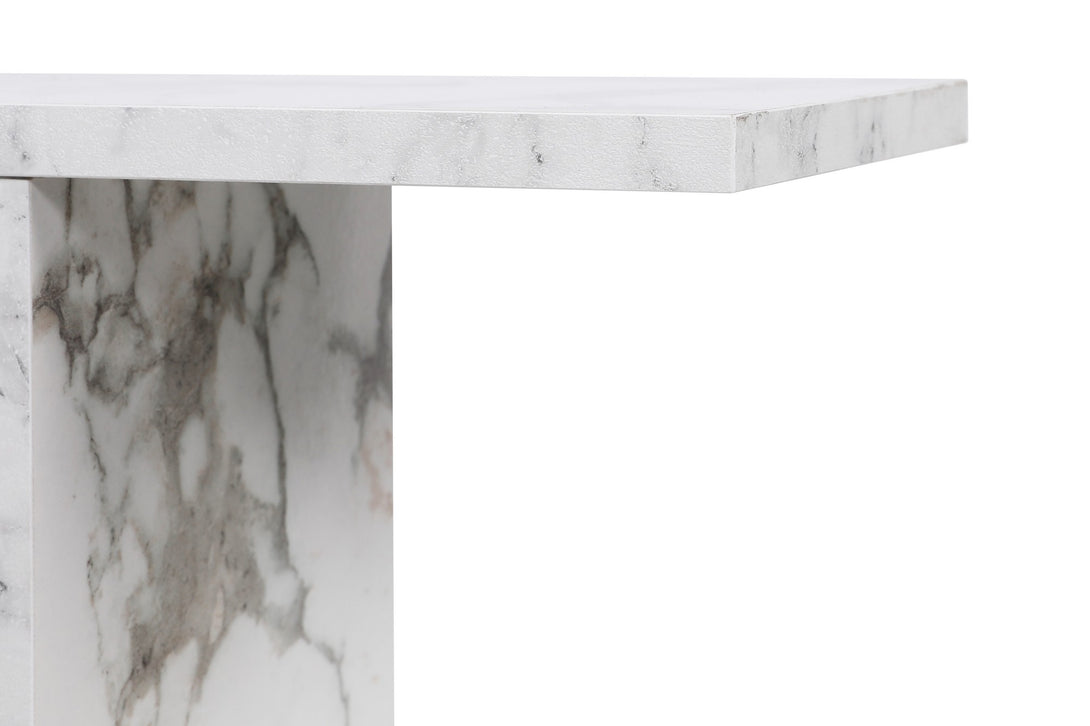 Kis asztal Life - Fehér, Marble-VASBÚTOR