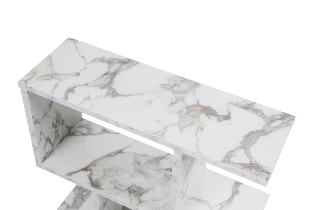 Kis asztal Life - Fehér, Marble-VASBÚTOR