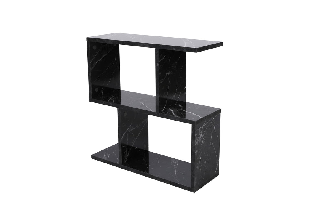 Kis asztal Life - Fekete, Marble-VASBÚTOR