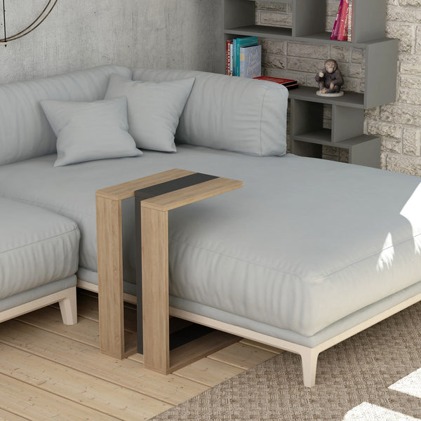 Kis asztal Muju - Oak, Anthracite, Oak-VASBÚTOR