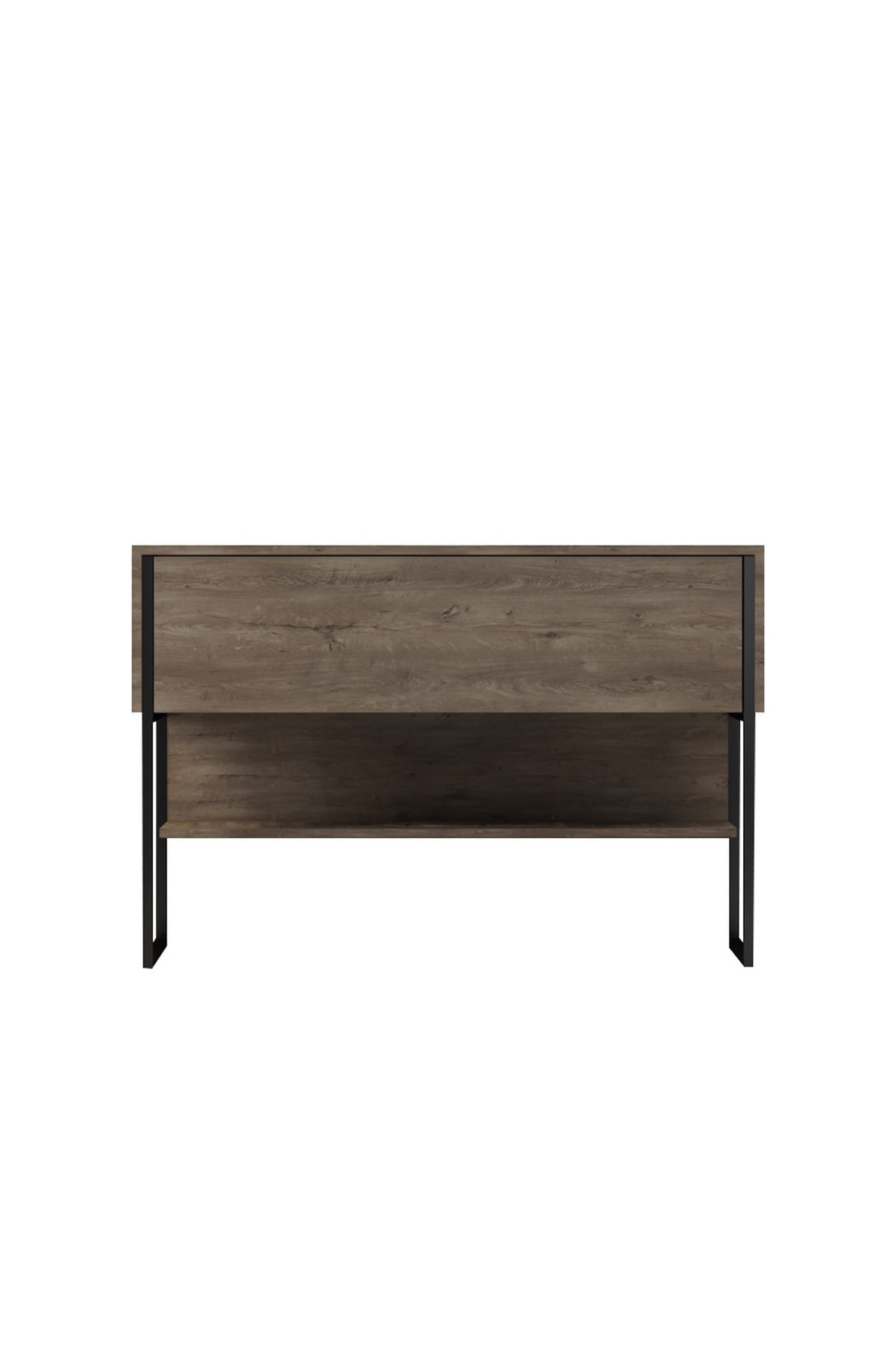 Komód Luxe - Black, Walnut-VASBÚTOR