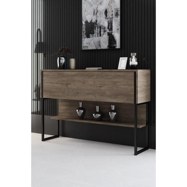 Komód Luxe - Black, Walnut-VASBÚTOR