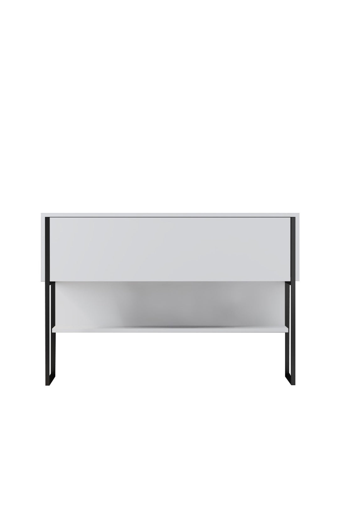 Komód Luxe - Black, White-VASBÚTOR