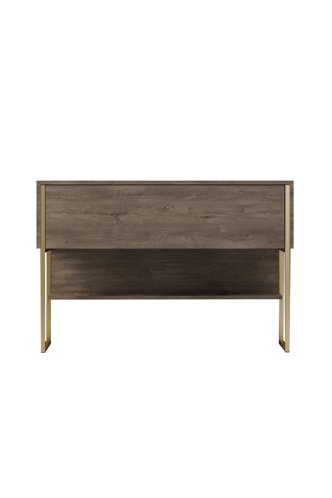 Komód Luxe - Gold, Walnut-VASBÚTOR