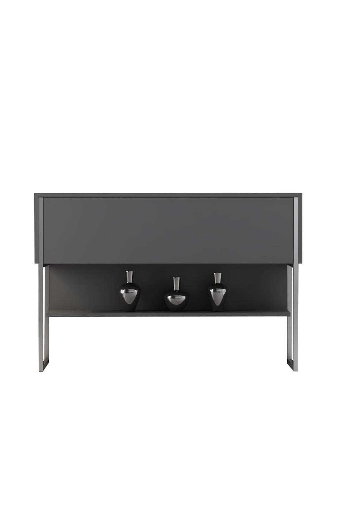 Komód Luxe - Silver, Anthracite-VASBÚTOR