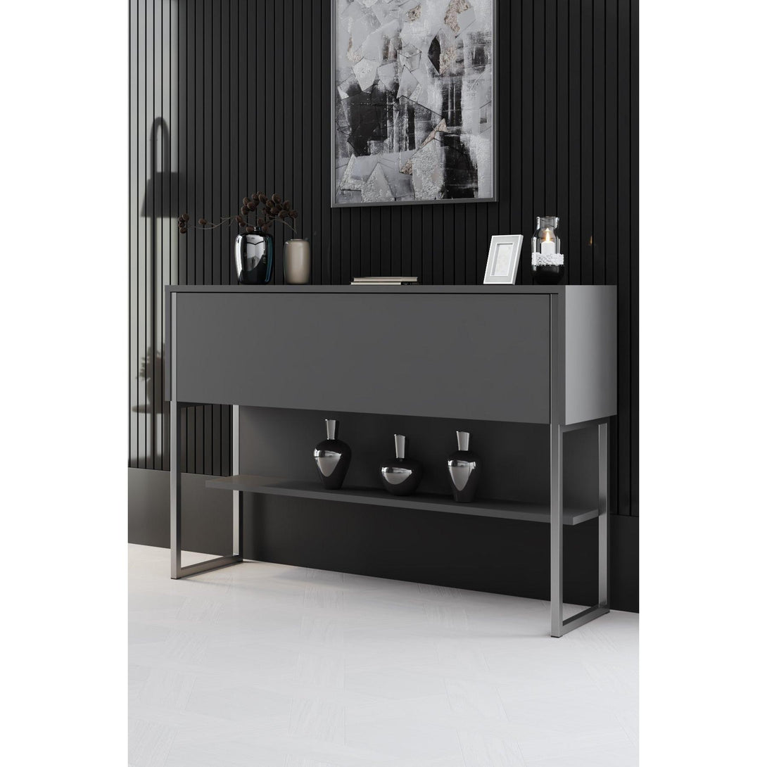 Komód Luxe - Silver, Anthracite-VASBÚTOR