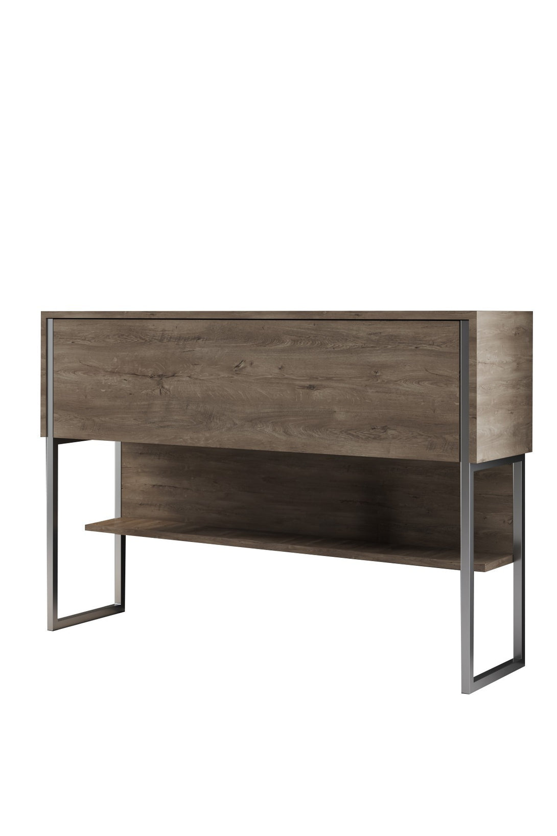 Komód Luxe - Silver, Walnut-VASBÚTOR
