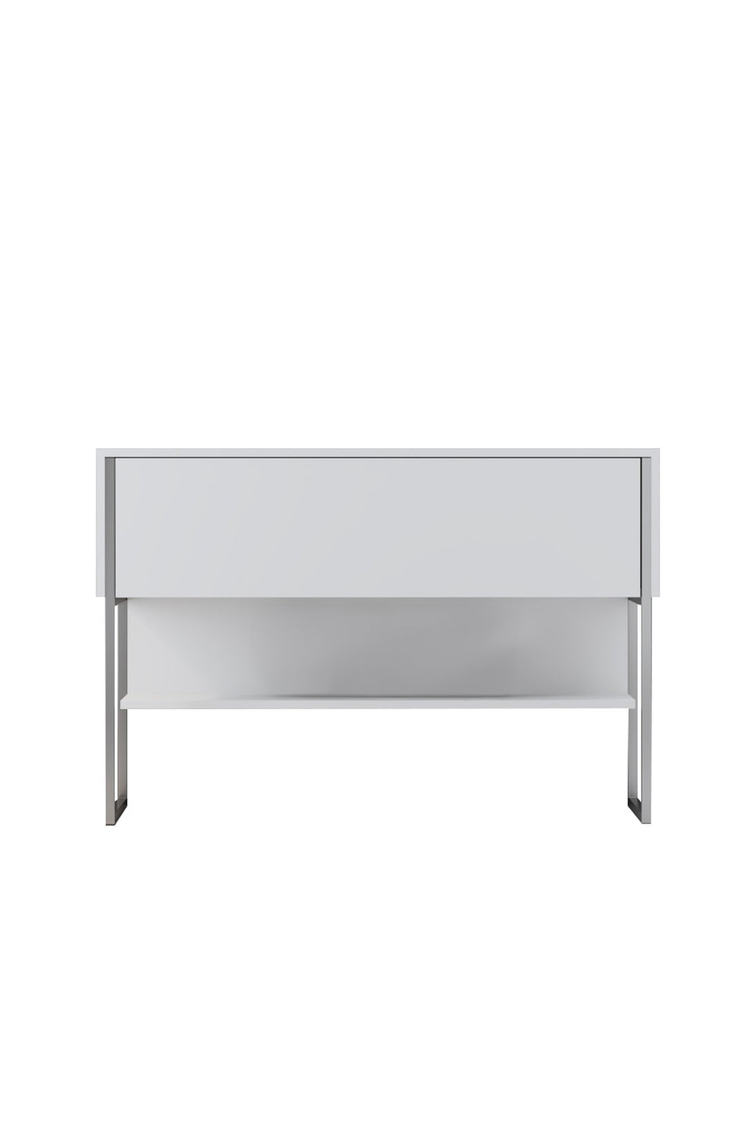 Komód Luxe - Silver, White-VASBÚTOR