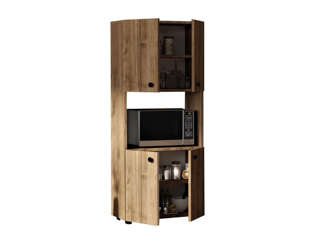 Konyhaszekrény Efe - Walnut-VASBÚTOR