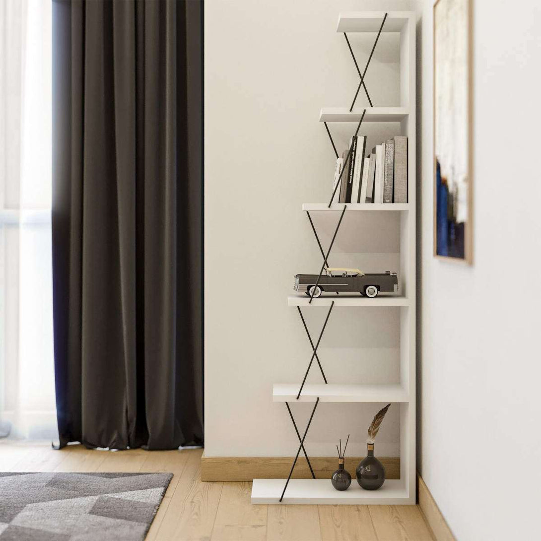 Könyvespolc 50x150x22 cm, Fehér-VASBÚTOR