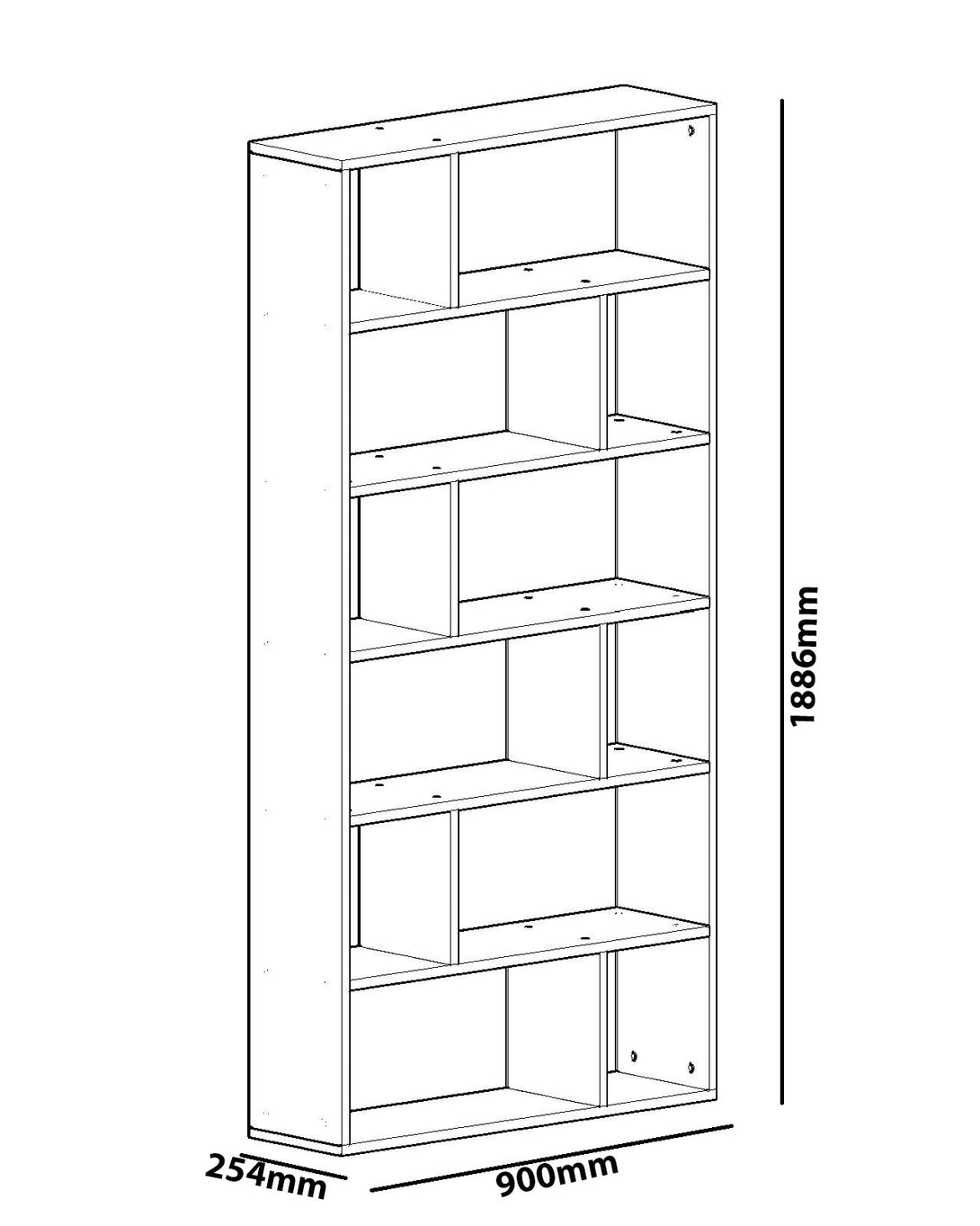 Könyvespolc Form-VASBÚTOR
