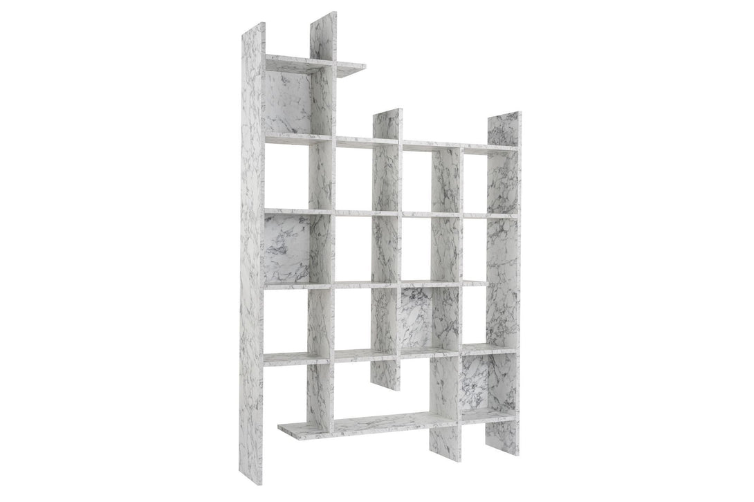 Könyvespolc Manco - Carrara Marble-VASBÚTOR