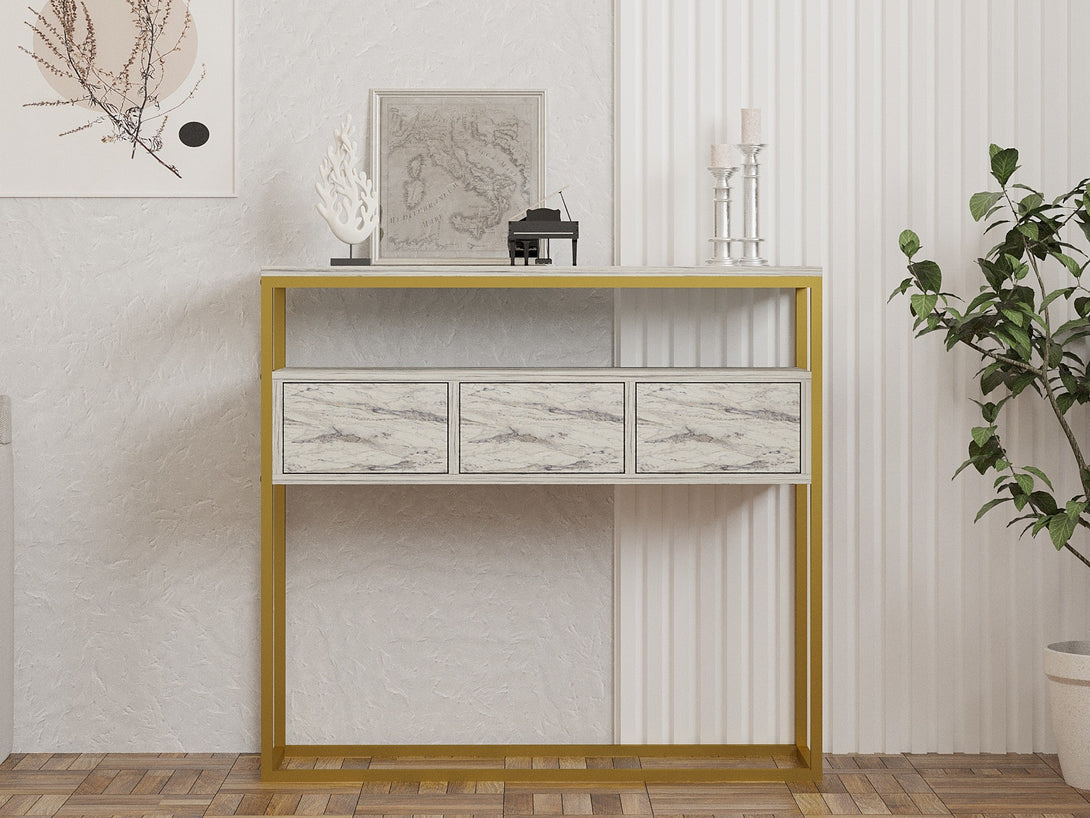 Konzolasztal Guarda - Freesia Marble-VASBÚTOR