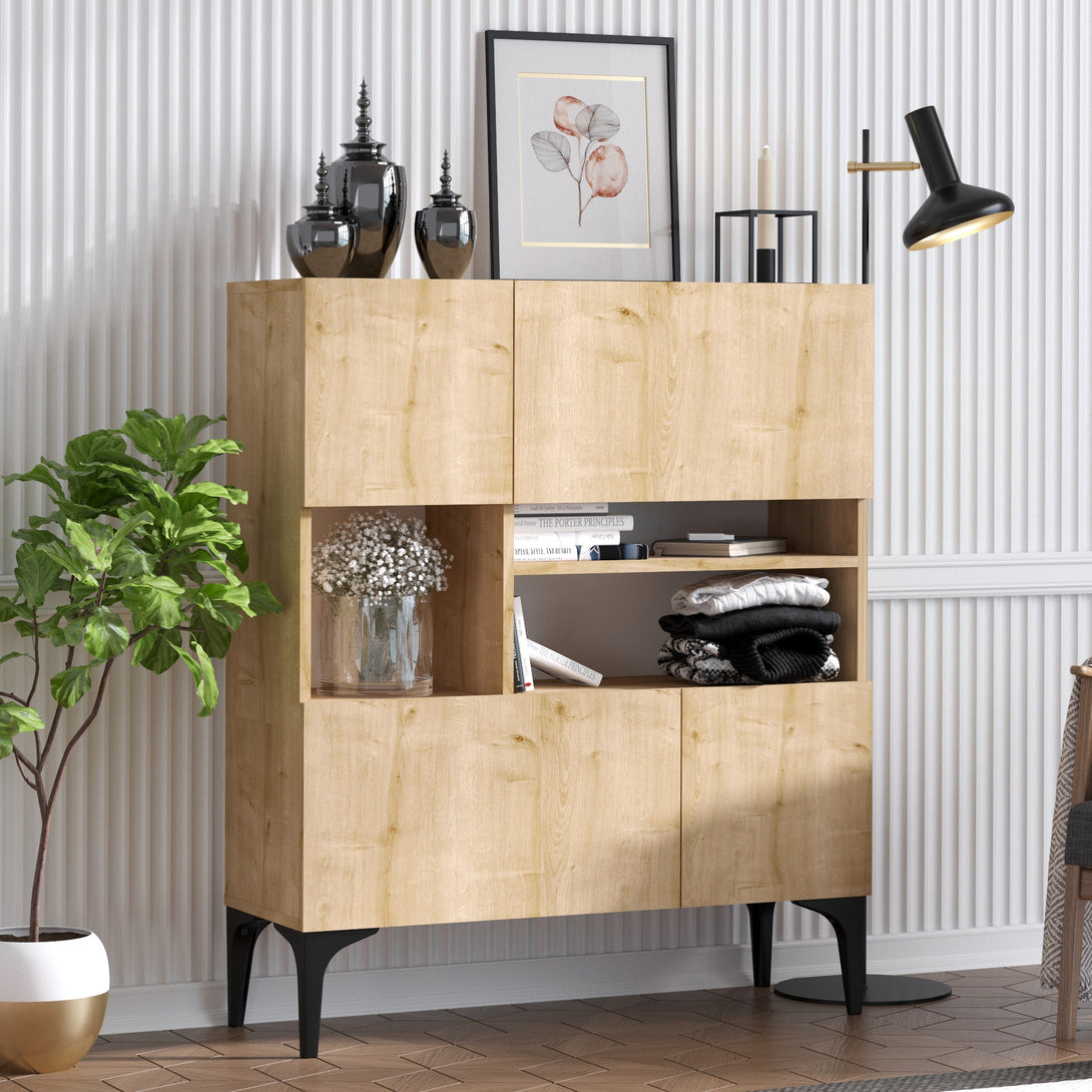 Konzolasztal Krista - Sapphire Oak-VASBÚTOR