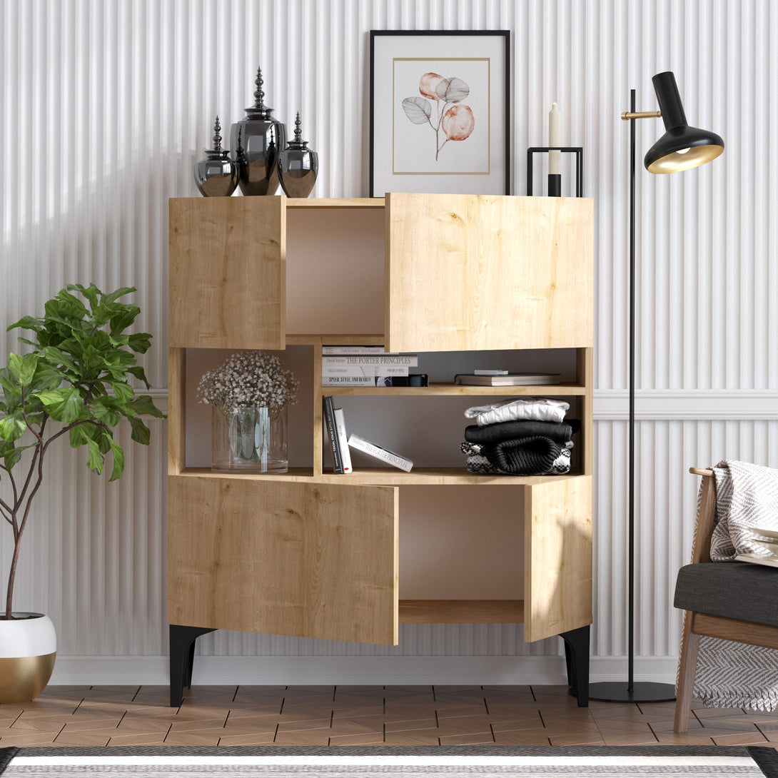 Konzolasztal Krista - Sapphire Oak-VASBÚTOR