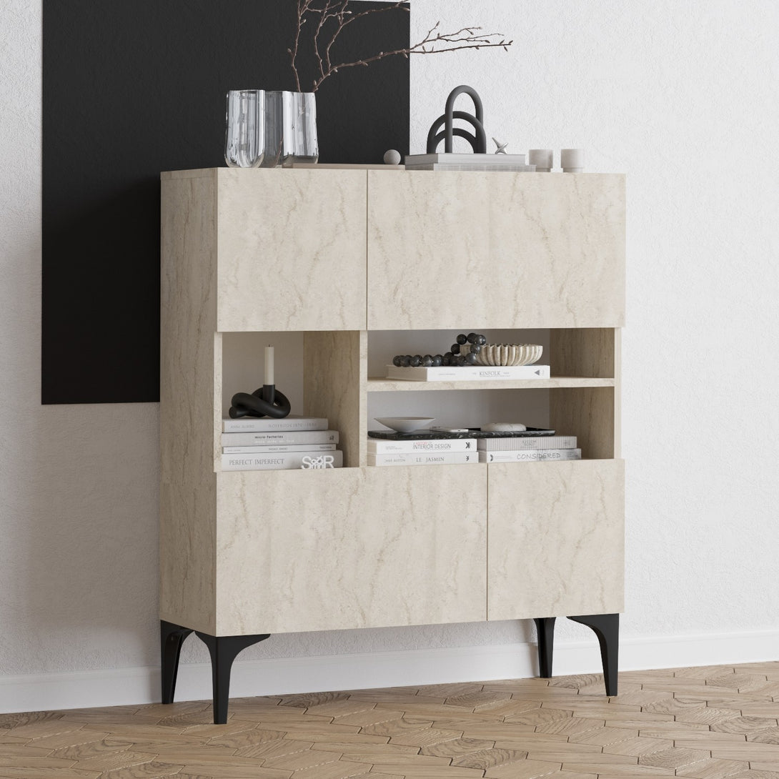 Konzolasztal Krista - Travertine-VASBÚTOR