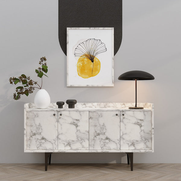 Konzolasztal Navi - Carrara Marble-VASBÚTOR