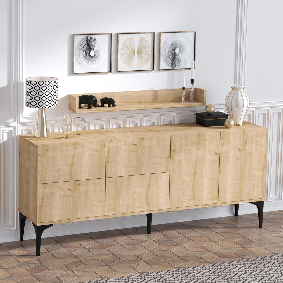 Konzolasztal Stella - Sapphire Oak-VASBÚTOR