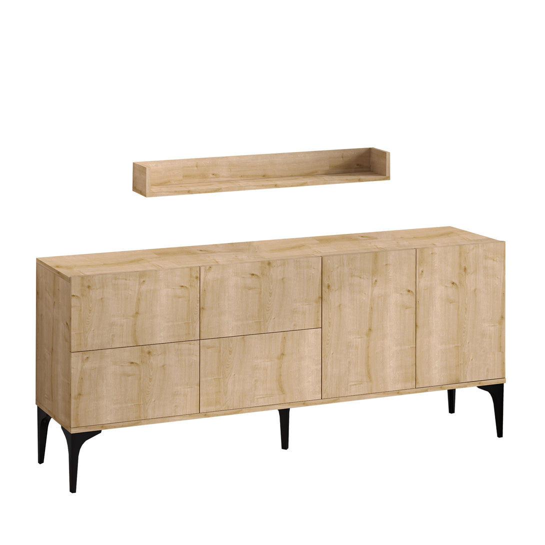Konzolasztal Stella - Sapphire Oak-VASBÚTOR
