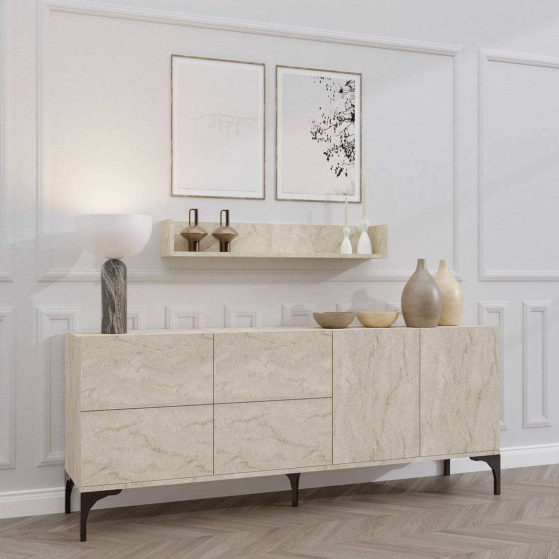 Konzolasztal Stella - Travertine-VASBÚTOR