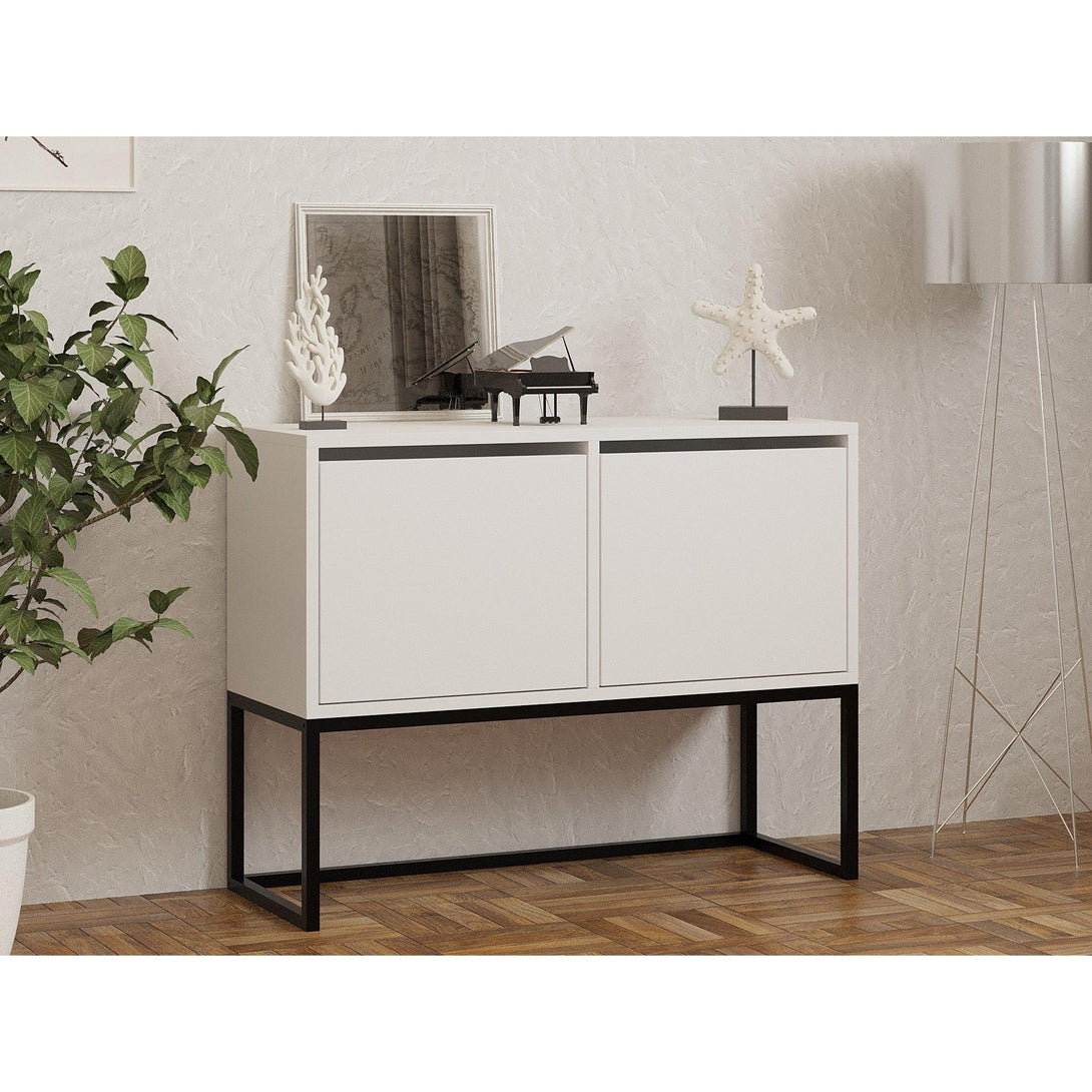Konzolasztal Zermat - White-VASBÚTOR
