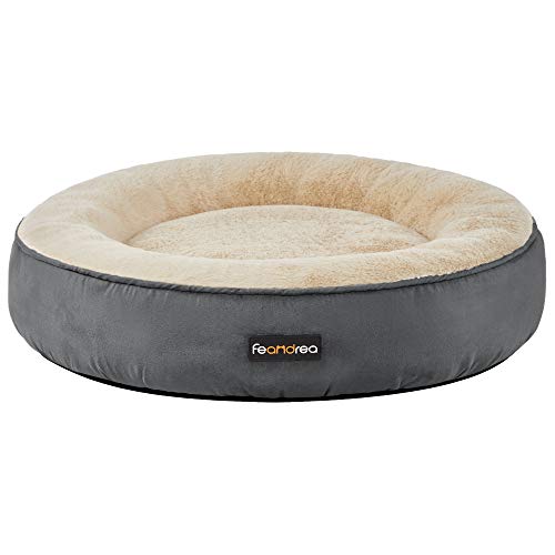 Kutyaágy, kerek macskaágy 60 cm, sötétszürke-VASBÚTOR